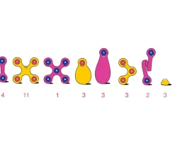 Niños Clixo Crew Pack -Pink / Yellow 30 Piezas