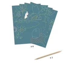 Niños Djeco Cuadros para Rascar El Estanque