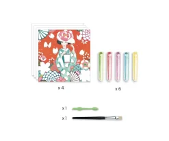 Niños Djeco Cuadros Purpurina Día de Ensueño