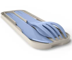 Monbento Cubiertos Pocket Biodegradables Azul Infinity