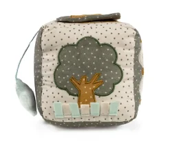 Niños Walking Mum Cubo Blandito de Actividades Sonajero Poppy Musgo