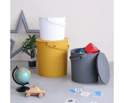 Omnioffre Cubo Multiusos Omnioutil S Peach 8L^Niños Organizadores De Juguetes