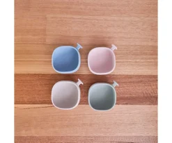 b.box Cuenco de Silicona con Tapa Blush^ Vajilla Infantil