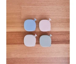 b.box Cuenco de Silicona con Tapa Blush^ Vajilla Infantil