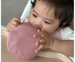 Miniware Cuenco de Silicona con Tapa y Ventosa Rasberry^ Vajilla Infantil