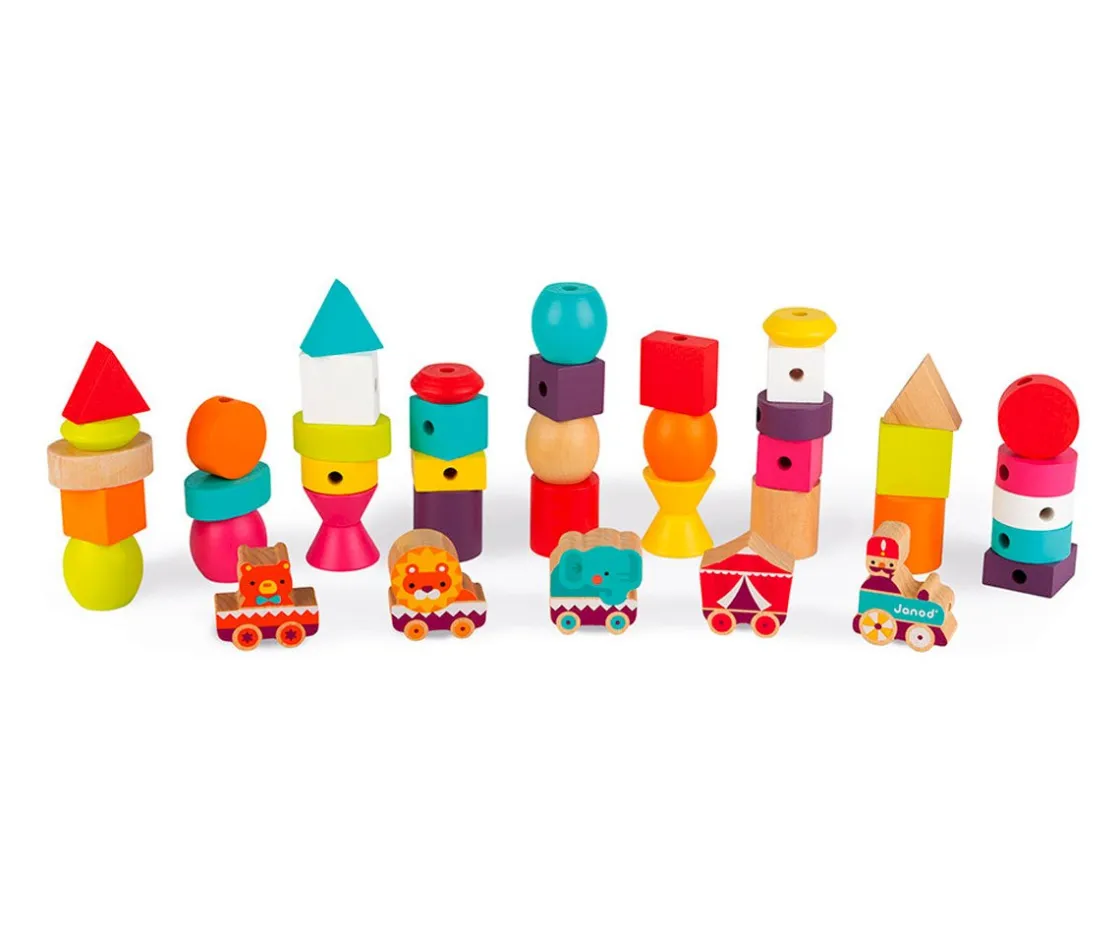 Niños Janod Cuentas para Enebrar Circo