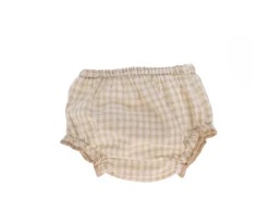 Tutete Textil Culotte Vichy Beige para Muñeco^Niños Accesorios Para Muñecas