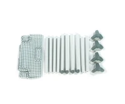 Niños Pasito a Pasito Cuna de Viaje Tom Vichy Verde para Muñecas