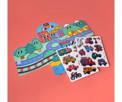 Omy Desplegable de Pegatinas Reutilizables Montessori ¡Vroom Vroom!^Niños Manualidades Para Niños
