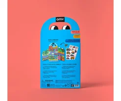 Omy Desplegable de Pegatinas Reutilizables Montessori ¡Vroom Vroom!^Niños Manualidades Para Niños