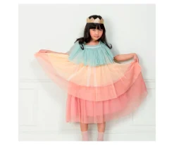 Meri Meri Disfraz Princes con Volantes Rainbow^Niños Disfraces Para Niños