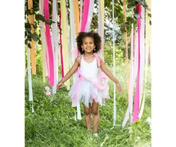 Great Pretenders Disfraz Think Mint Falda y Alas Brillantes Rosa Menta T.4-6años^Niños Disfraces Para Niños