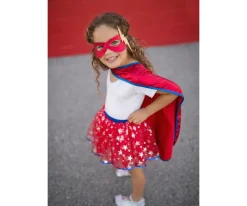 Great Pretenders Disfraz Tutú Infantil Superhero, Capa y Antifaz 4-6 años^Niños Disfraces Para Niños