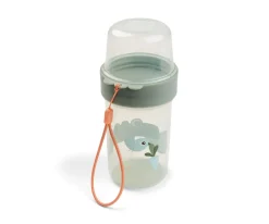 Done by Deer Dispensador Doble L Croco Green^ Fiambreras Infantiles