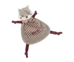 Pasito a Pasito Doudou Ardilla Cherry Rayas Personalizable^Niños Juguetes Para Recién Nacidos