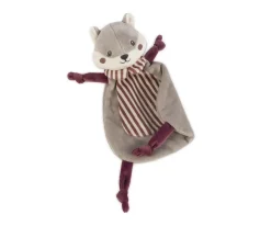 Pasito a Pasito Doudou Ardilla Cherry Rayas Personalizable^Niños Juguetes Para Recién Nacidos