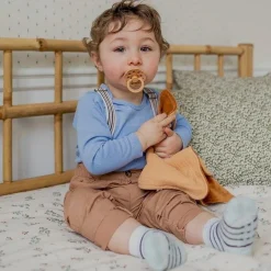 BIBS Doudou Kangaroo Blush^ Muselinas Bebé