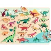 Niños Djeco Encajable Puzzle Dinosaurios