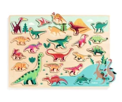 Niños Djeco Encajable Puzzle Dinosaurios