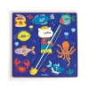 Niños Djeco Encajable Puzzle&Fish Color