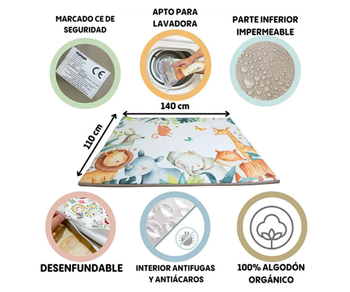 Niños Mimaar Enrollagateo Simple Estampado Maxi ABC