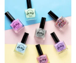 Oh Flossy Esmalte de Uñas Brillo Pink Glitter^Niños Pintura De Uñas, Brillos Y Tattoos