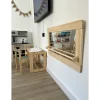 Niños Ethos Wood Espejo Montessori Grande con Barra de Madera