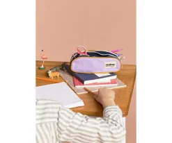 Hindbag Estuche Doble Malo Tricolor Lila