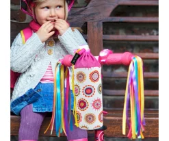 Niños Micro Flecos Manillar Patinete Neon