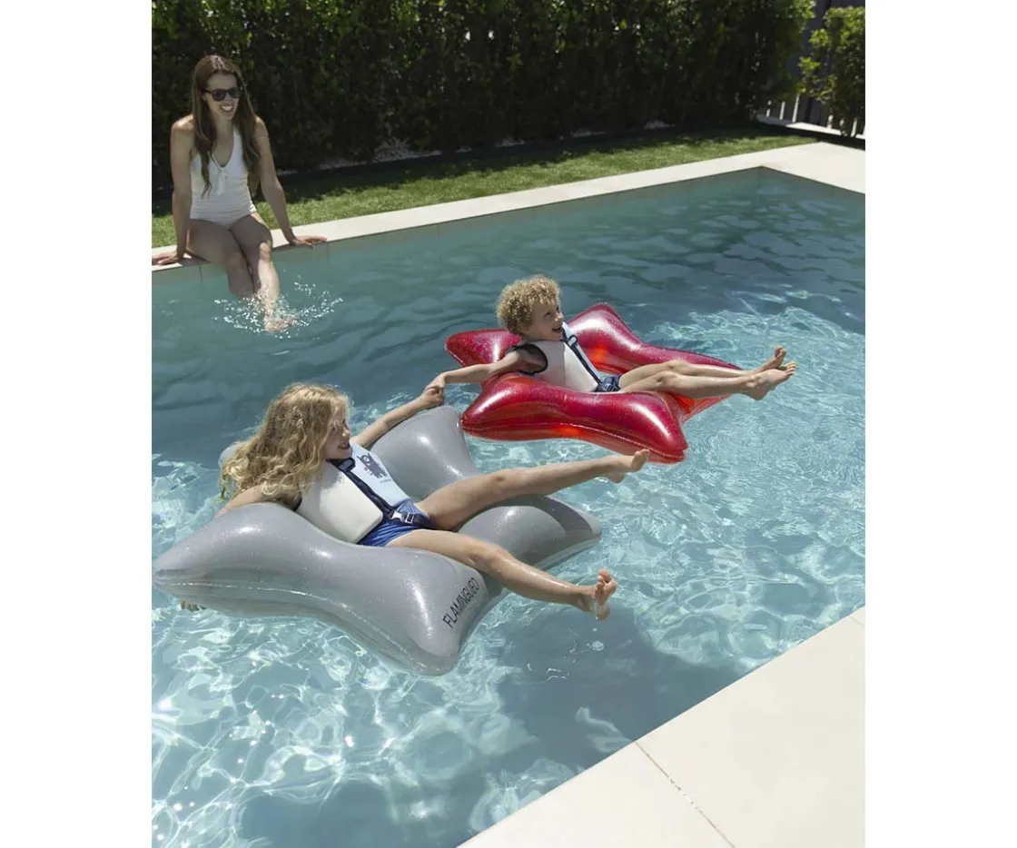 Flamingueo Flotador Donut Estrella Plata Vega^Niños Flotadores Niños