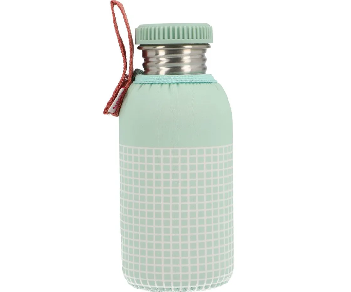 Monnëka Funda Neopreno Stripes Sage 500ml Personalizable