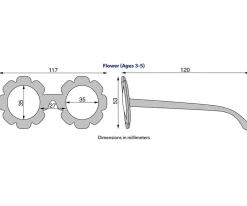 Babiators Gafas de Sol Flexibles (3-5 años) Polarizadas Flower Peachy Keen^Niños Gafas De Sol Para Niños