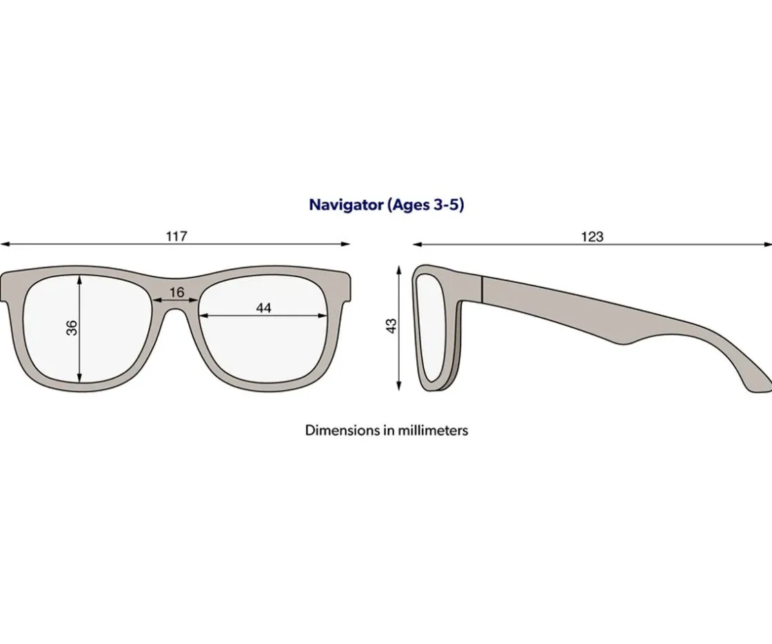 Babiators Gafas de Sol Flexibles (3-5 años) Navigators Polarizadas Perfectly Papaya^Niños Gafas De Sol Para Niños
