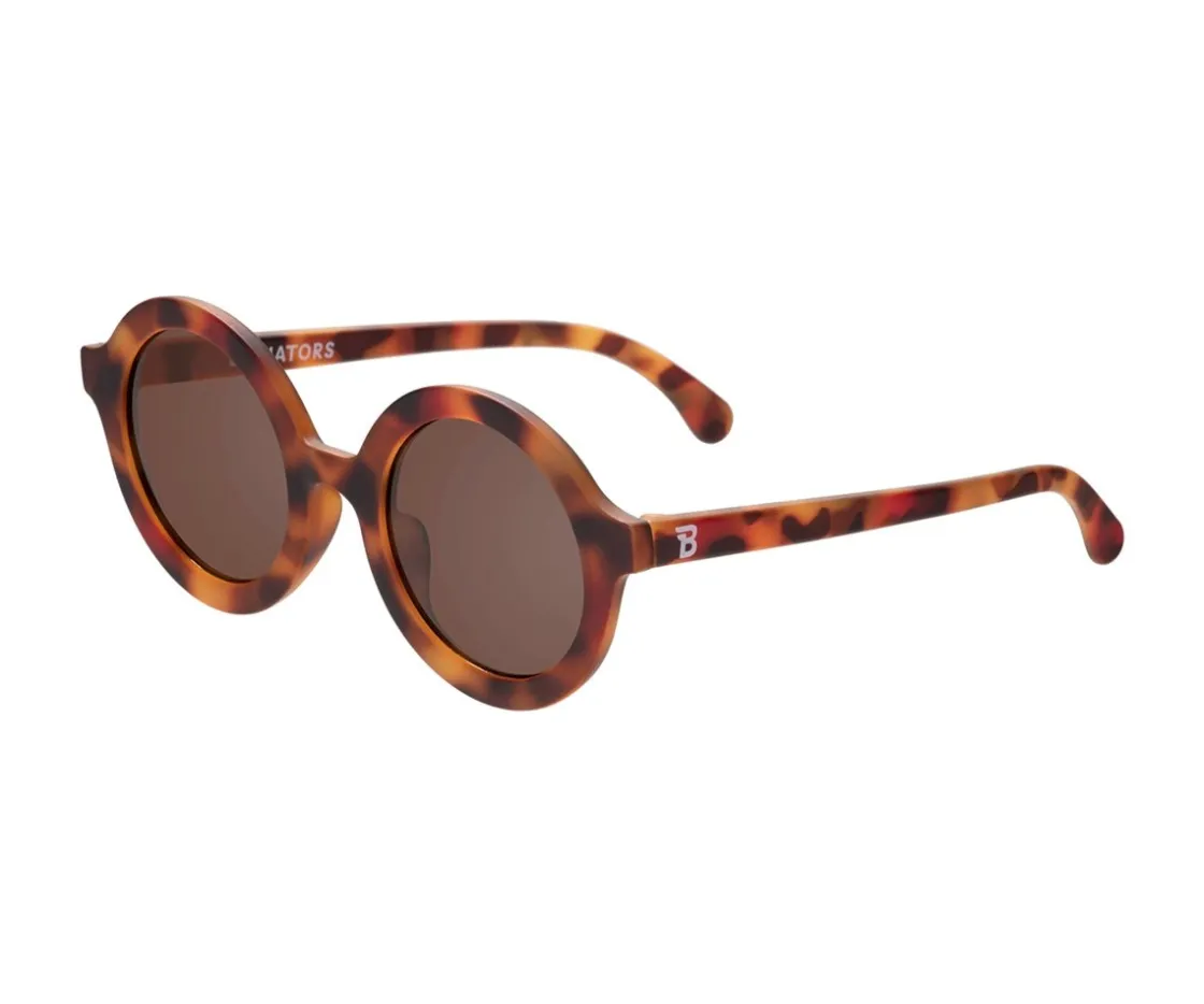 Babiators Gafas de Sol Flexibles (3-5años) Euro Round Amber Lenses Classic Tortoise^Niños Gafas De Sol Para Niños