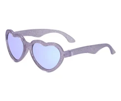 Babiators Gafas de Sol Flexibles Hearts (3-5años) Lavender Shimmer Purple Mirrored Lenses^Niños Gafas De Sol Para Niños