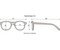 Babiators Gafas de Sol Flexibles Keyhole Totally Tortoise (3-5 años)^Niños Gafas De Sol Para Niños