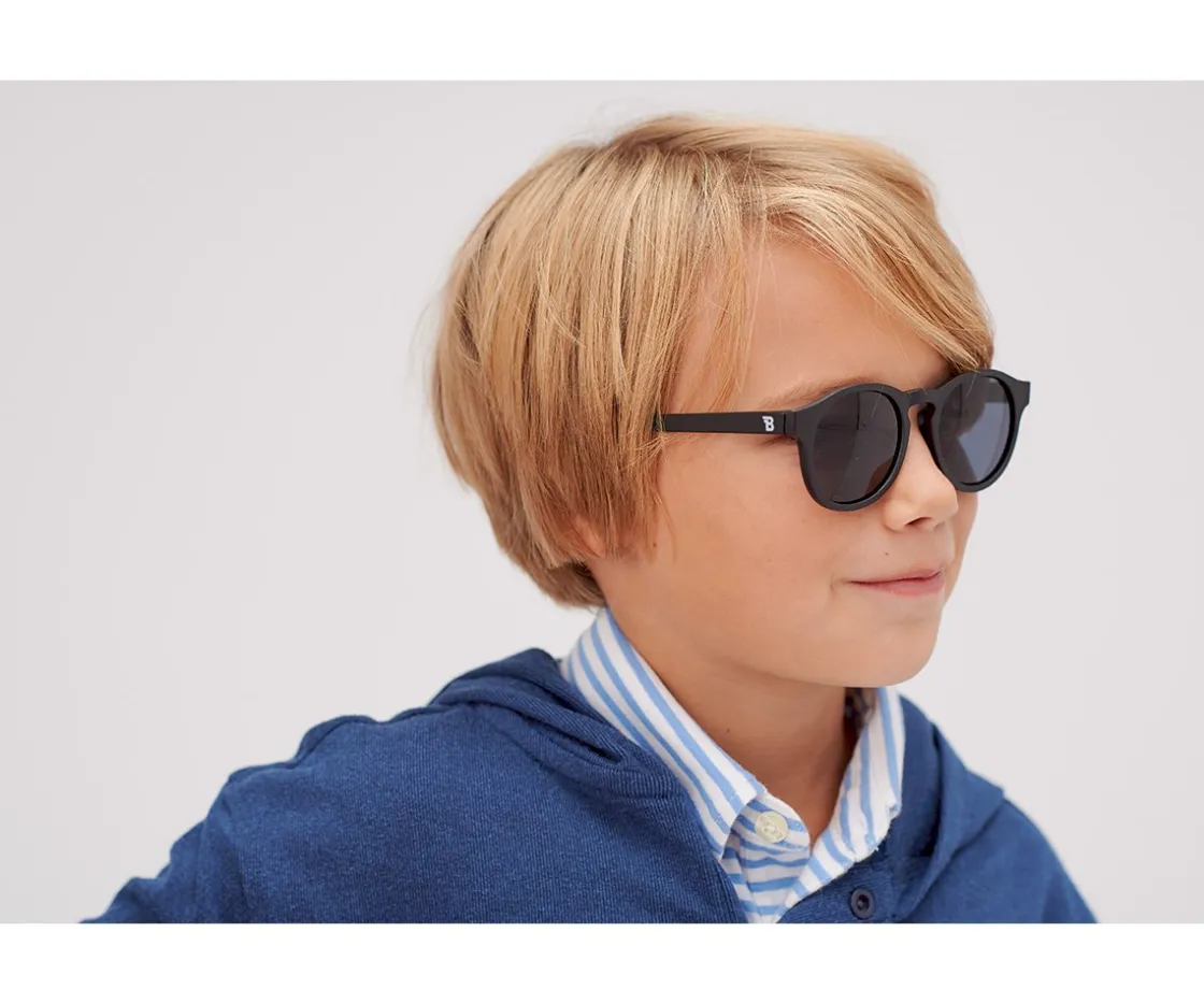 Babiators Gafas de Sol Flexibles Keyhole (0-24meses) Smoke Lenses Jet Black^Niños Gafas De Sol Para Niños