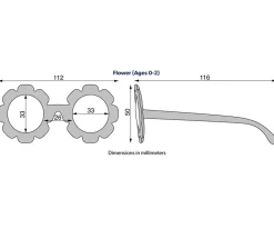 Babiators Gafas de Sol Flexibles (0-24m) Polarizadas Flower Peachy Keen^Niños Gafas De Sol Para Niños