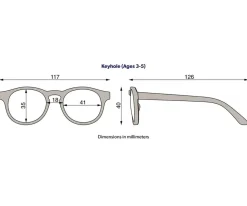 Babiators Gafas de Sol Flexibles Navigators (3-5años) Baby Blue Amber Lenses^Niños Gafas De Sol Para Niños