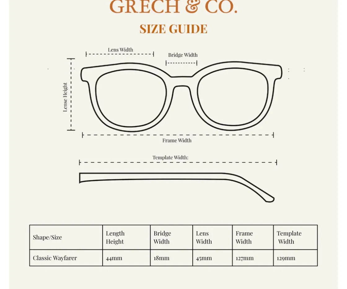 Grech & Co Gafas de Sol Polarizadas Classic (3-8 años) Wayfarer Fog^Niños Gafas De Sol Para Niños