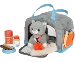 Niños small foot Gato con Bolsa de Transporte y Set de Cuidados