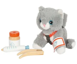 Niños small foot Gato con Bolsa de Transporte y Set de Cuidados