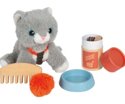 Niños small foot Gato con Bolsa de Transporte y Set de Cuidados