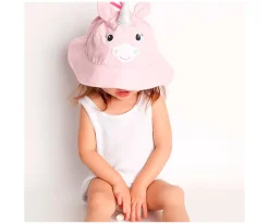 Zoocchini Gorrito de Playa con Protección Unicornio 6-12m^ Gorritos De Playa