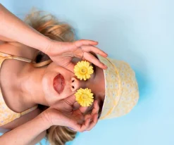 Swim Essentials Gorro de Playa Reversible Florish Amarillo^ Gorritos De Playa