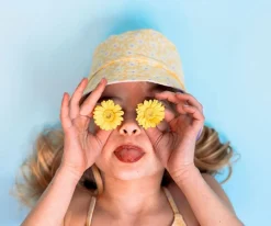 Swim Essentials Gorro de Playa Reversible Florish Amarillo^ Gorritos De Playa