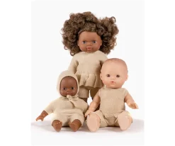 Minikane Gorro de Punto Crema Élie para Babies^Niños Accesorios Para Muñecas