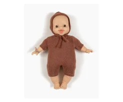 Minikane Gorro de Punto Jaspeado Élie Caramelo para Babies^Niños Accesorios Para Muñecas