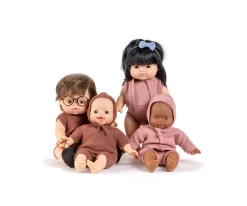 Minikane Gorro de Punto Jaspeado Élie Caramelo para Babies^Niños Accesorios Para Muñecas