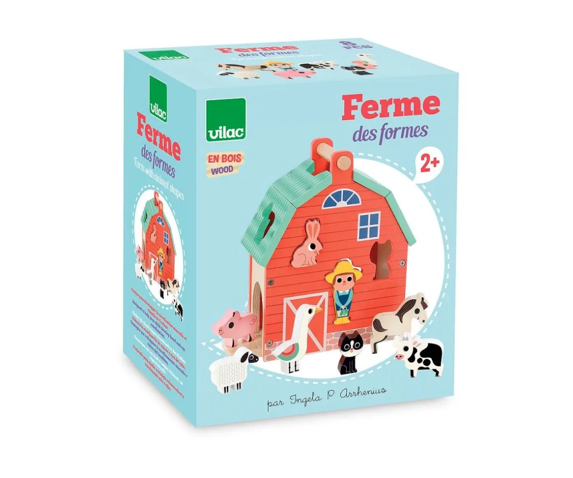 Vilac Granja con Piezas Encajables^Niños Juguetes Para Niños De 18 Meses